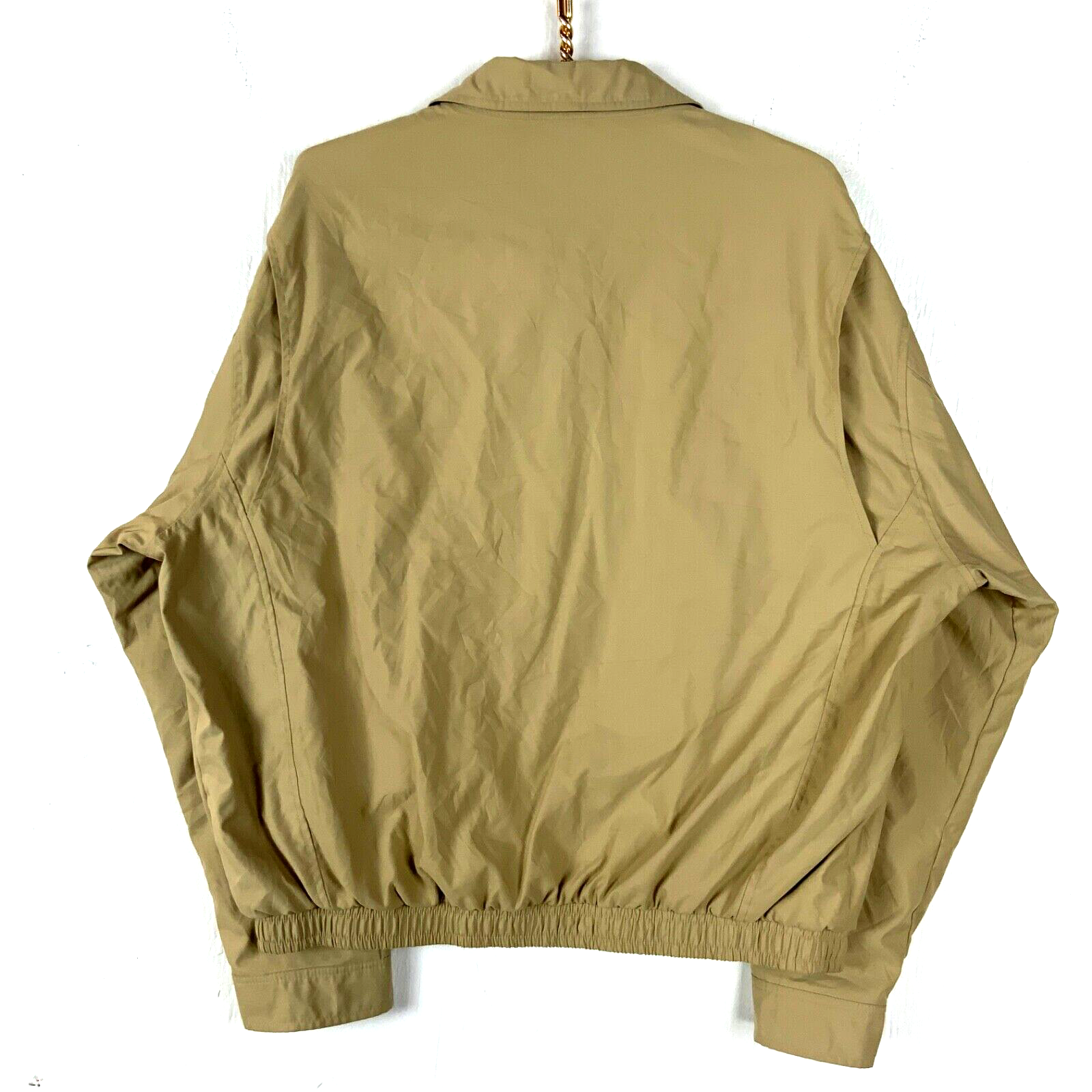 Vintage Polo Ralph Lauren Harrington Jacket XL Brown Full Zip Lined
