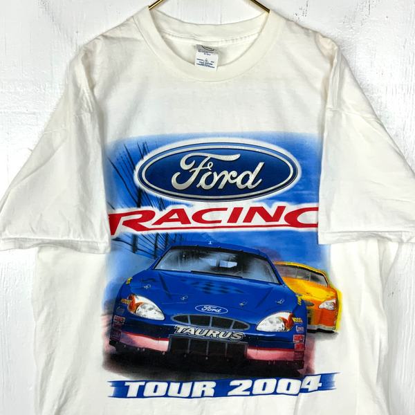 Vintage Ford Racing Delta T-shirt XL White Nascar Tour Speed Is Our Business