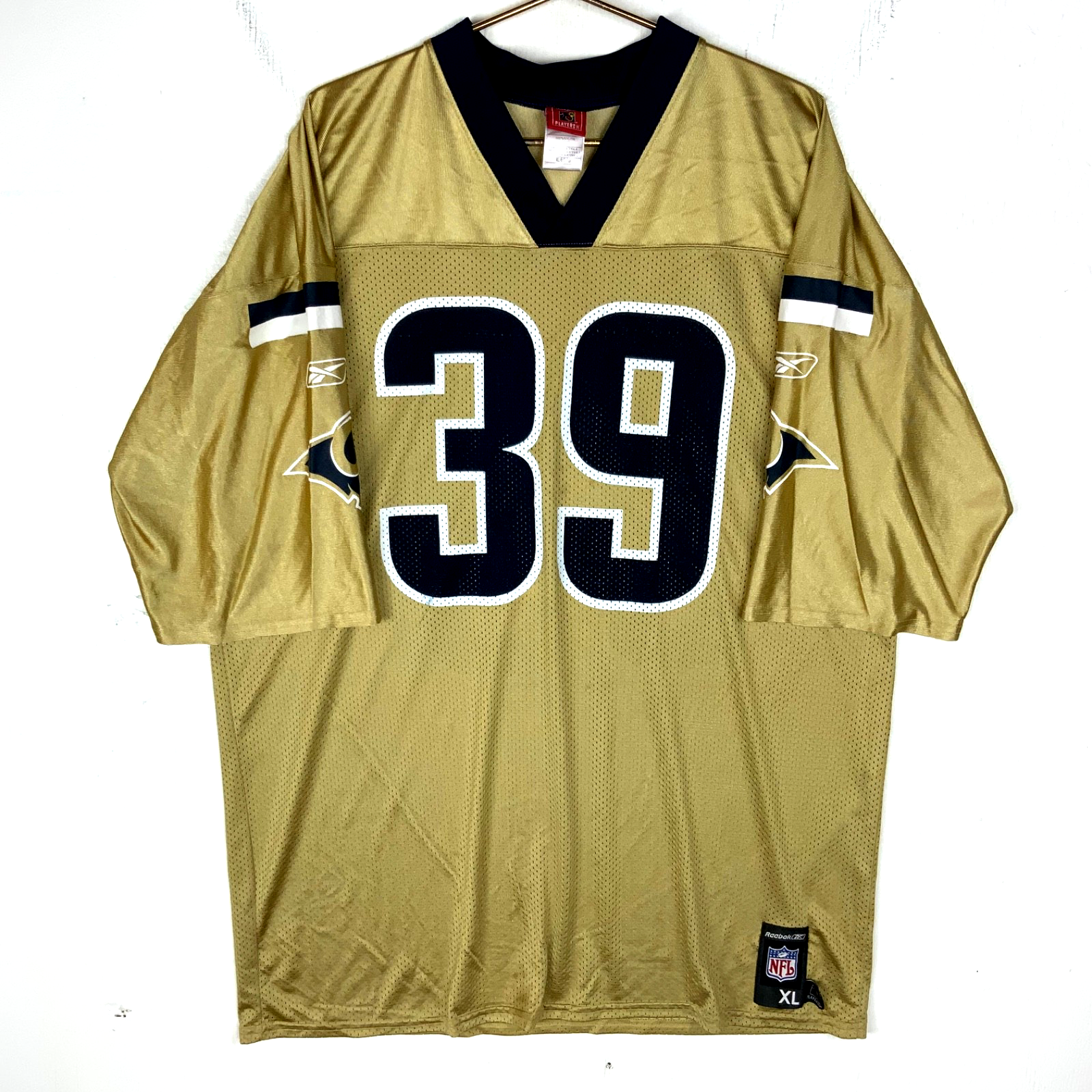St Louis Rams Jersey XL Reebok Steven Jackson Gold Nfl