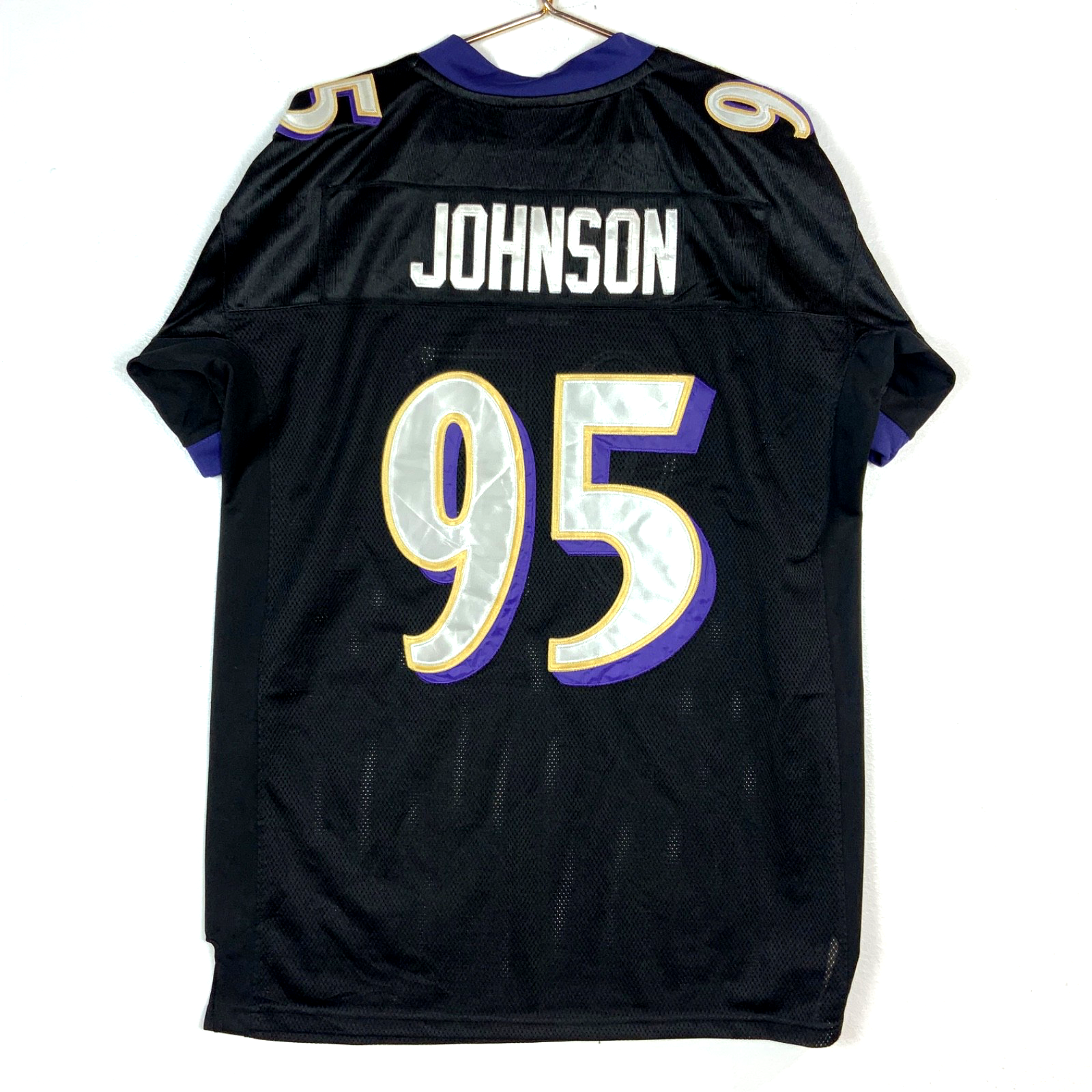 Baltimore Ravens Jersey Size 50 Reebok Jarret Johnson Purple Nfl