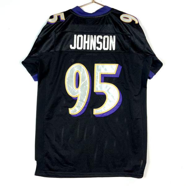 Baltimore Ravens Jersey Size 50 Reebok Jarret Johnson Purple Nfl