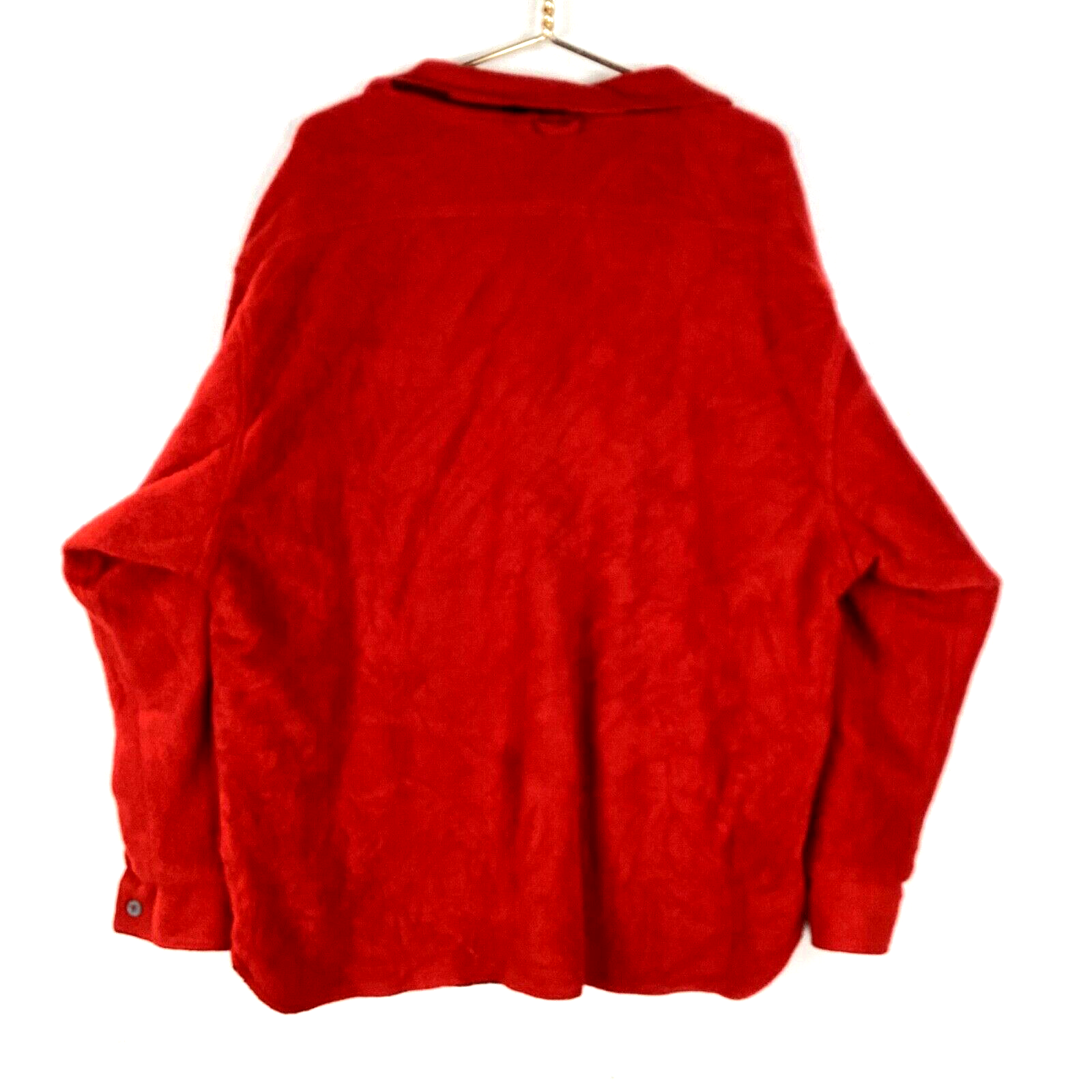 Marlboro Fleece Sweater Jacket Size 2XL Red Reversible Half Zip