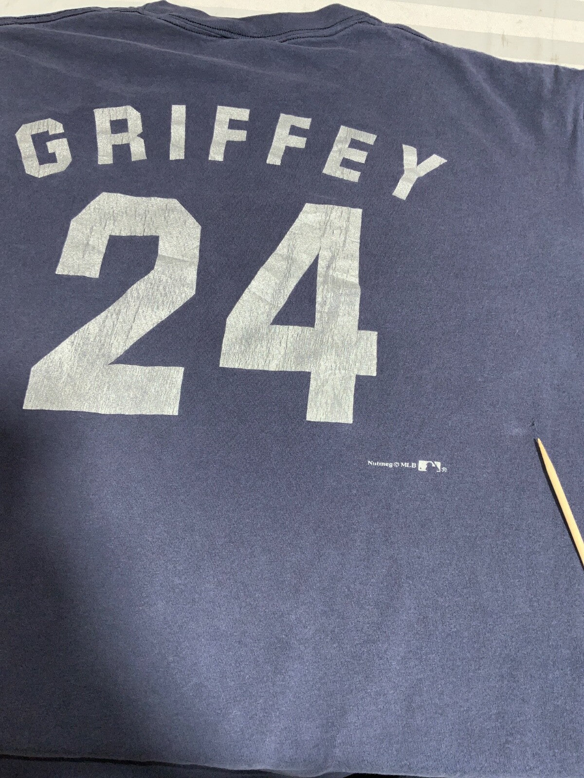 Vintage Seattle Mariners Nutmeg T-shirt Large Blue Mlb Ken Griffey Jr 1990s