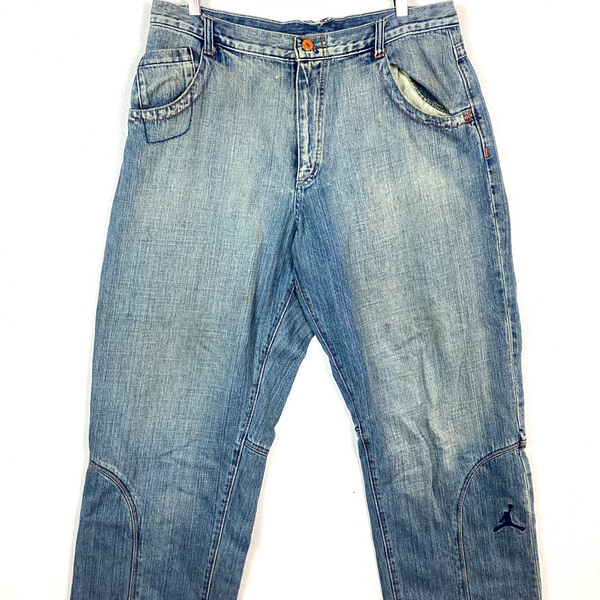 Vintage Air Jordan Denim Jean Size 36x34 Blue Baggy Y2K