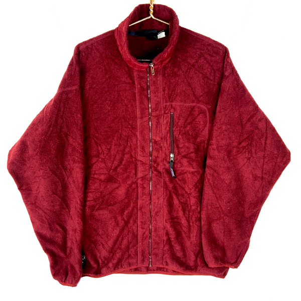 Vintage Patagonia Synchilla Fleece Sweater Jacket XL Red Full Zip Made Usa 90s