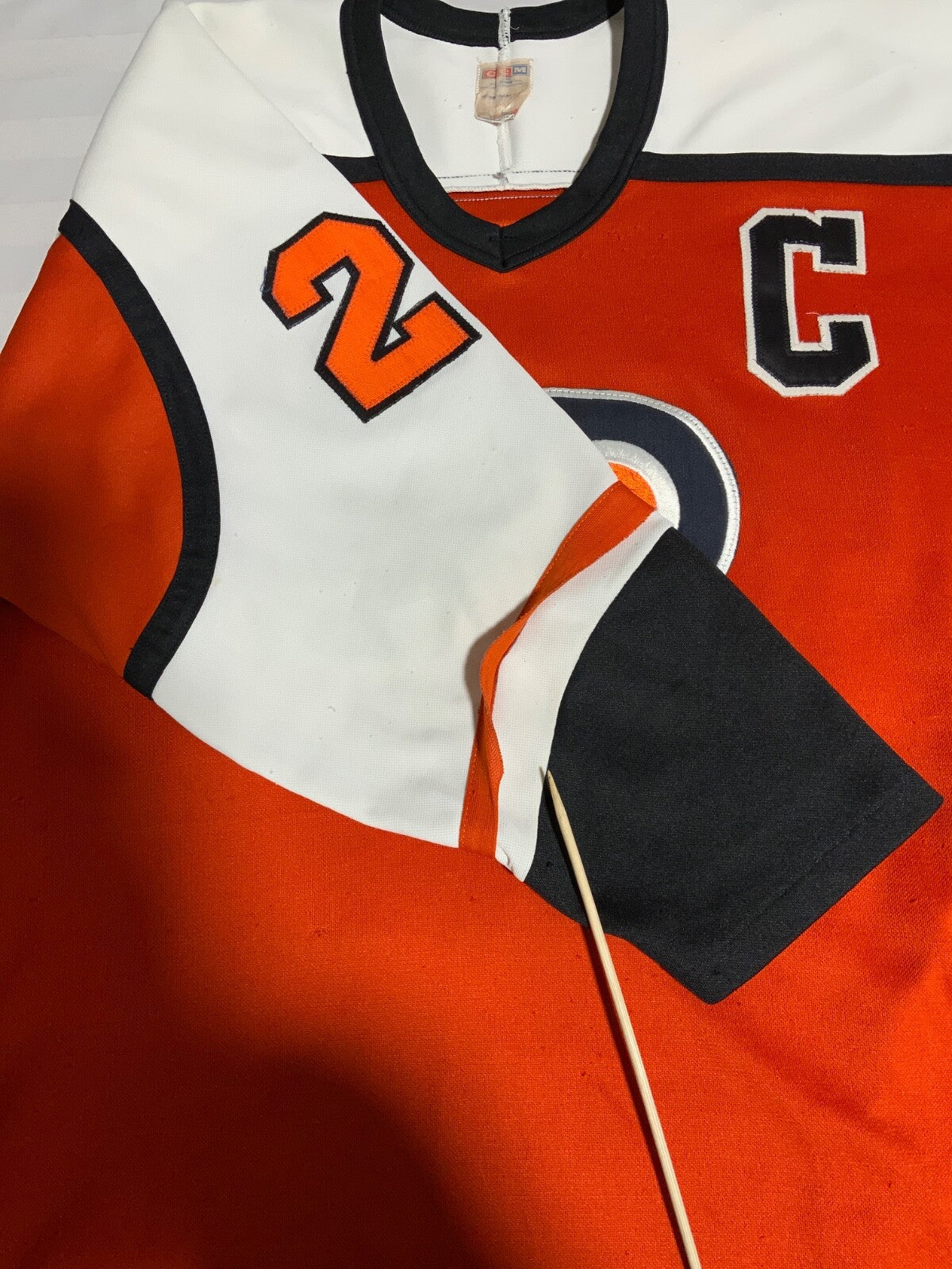 Vintage Philadelphia Flyers Ccm Jersey Medium Made Canada Nhl Dave Poulin 1980s