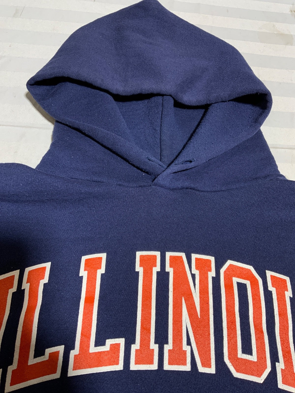 Vintage Illinois Fighting Illini Russell Sweatshirt Hoodie 2XL Made Usa Ncaa 90s