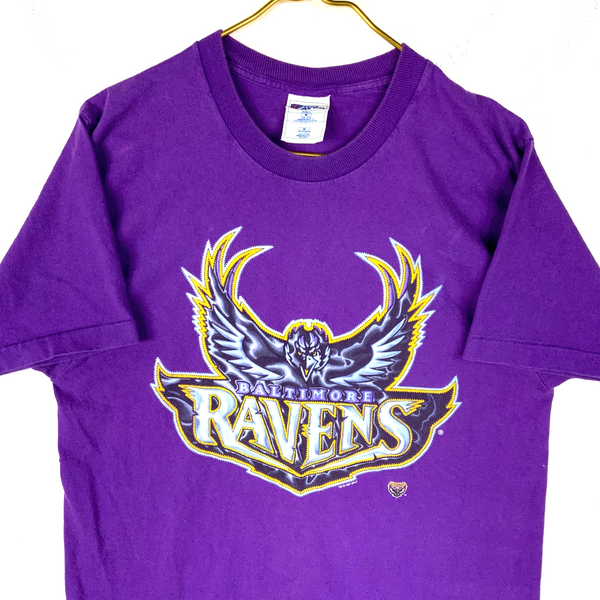 Vintage Baltimore Ravens Pro Player T-Shirt Medium Single Stitch 1997 Nfl 90s