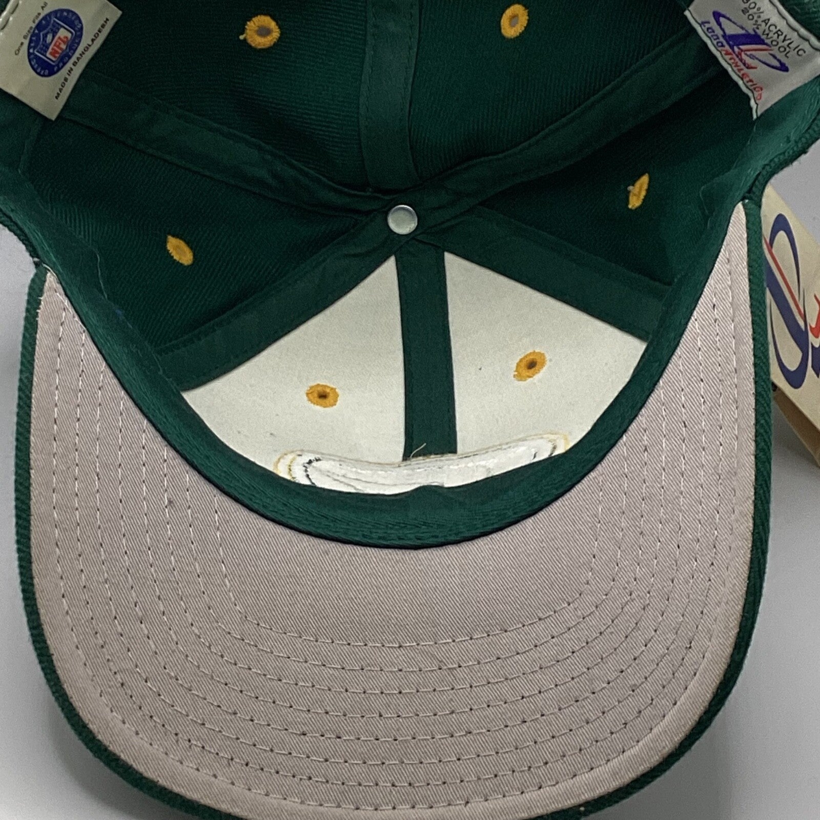 Vintage Green Bay Packers Logo Athletic SnapBack Hat Cap Adjustable Nfl