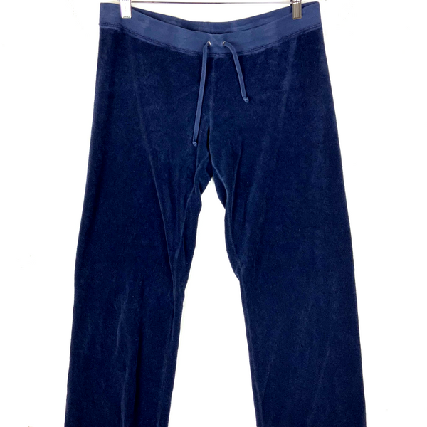 Juicy Couture Terry Cloth Women's Sweat Pants Large Blue Y2k