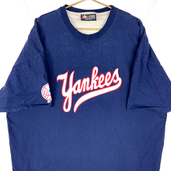 Vintage New York Yankees Nike T-shirt 3XL Blue Mlb Baseball Y2K