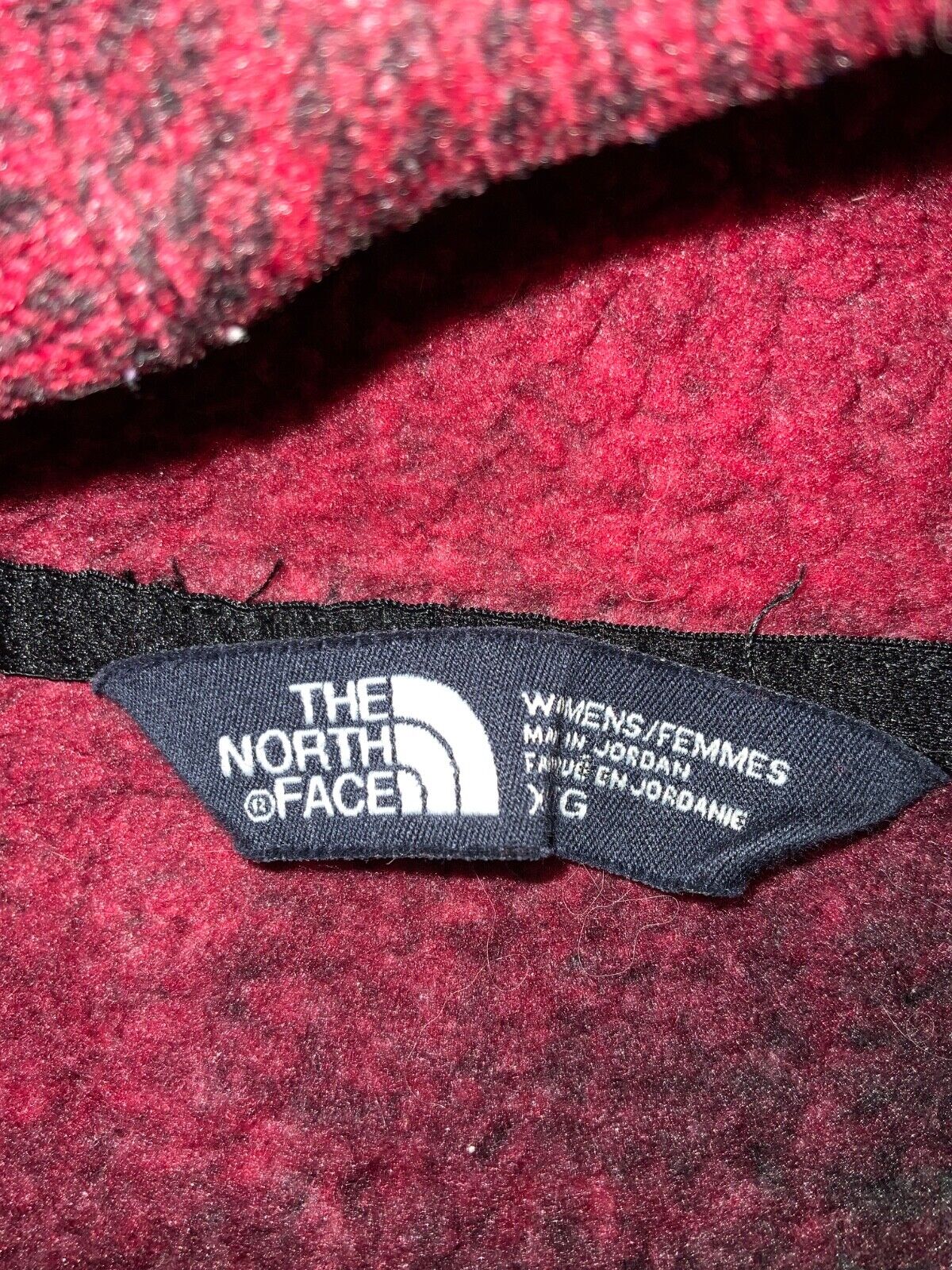 The North Face Crescent Fleece Sweater Jacket Women’s XL Red Pullover