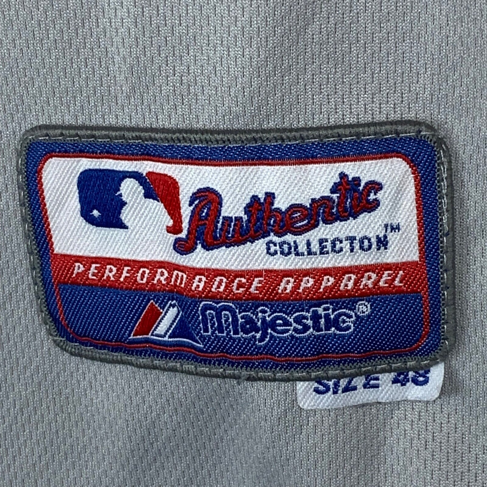 Toronto Blue Jays Majestic Jersey Size 48 Large Gray Mlb Authentic José Bautista