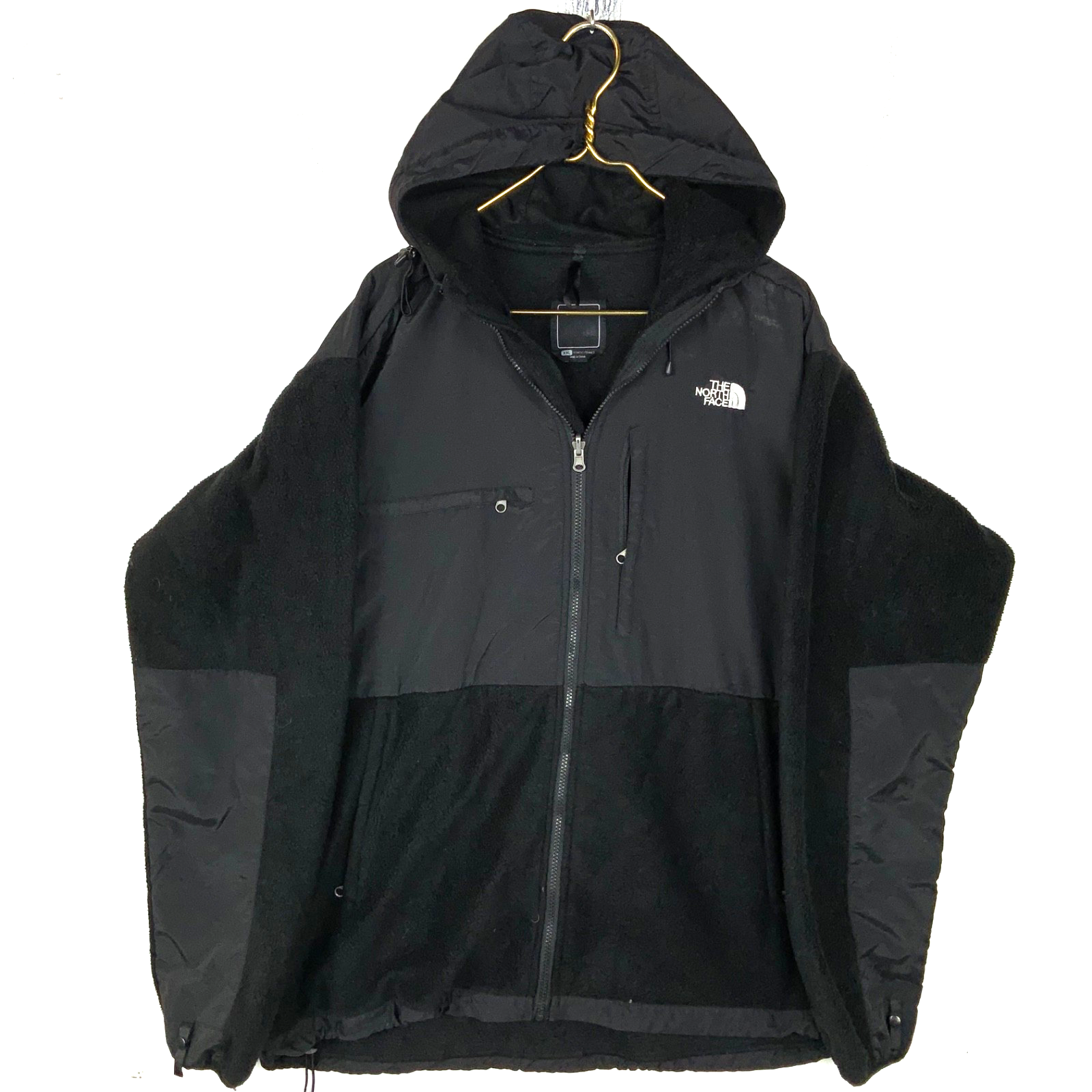 The North Face Denali Fleece Sweater Jacket Women’s 2XL Black Hooded Full Zip