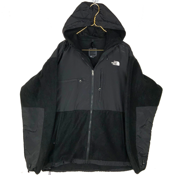 The North Face Denali Fleece Sweater Jacket Women’s 2XL Black Hooded Full Zip