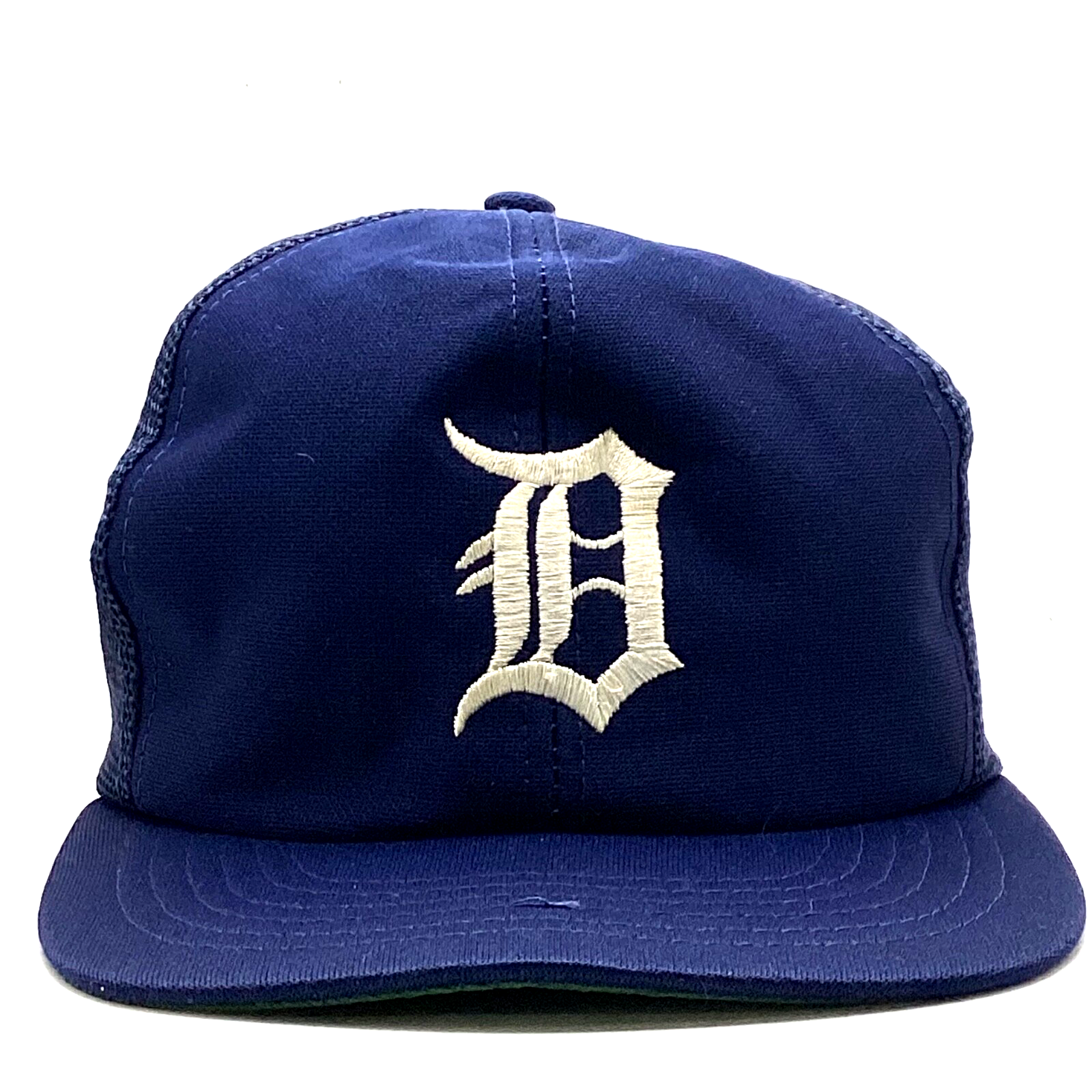 Vintage Detroit Tigers Trucker Snap Back Hat Cap Adjustable Mlb 1980's