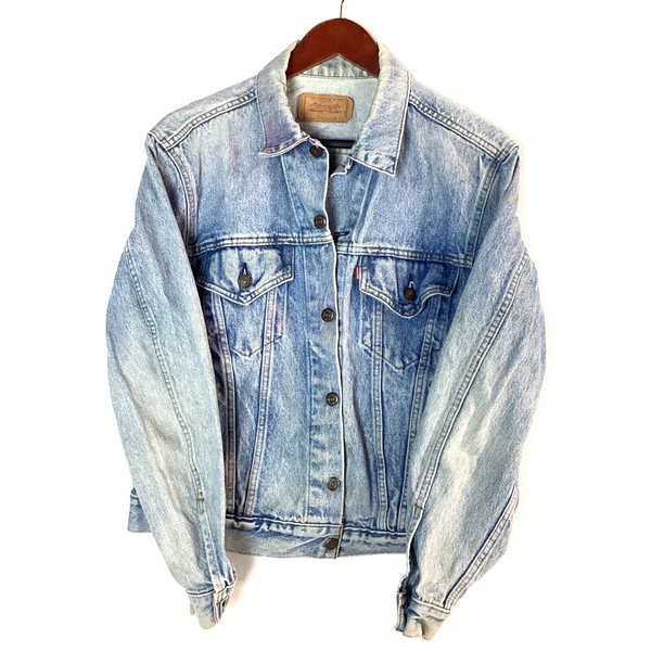 Vintage Levi Strauss & Co. Denim Jean Jacket Size 42R 70506 0214 Made In Usa