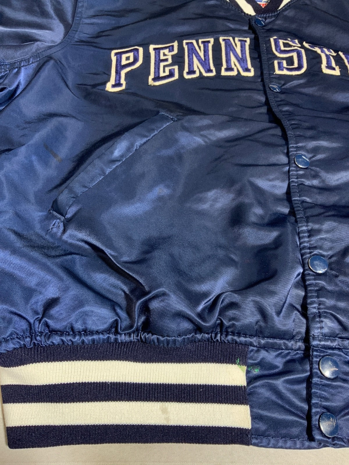Vintage Penn State Nittany Lions Starter Jacket XL Bomber Snap Button Ncaa 90s
