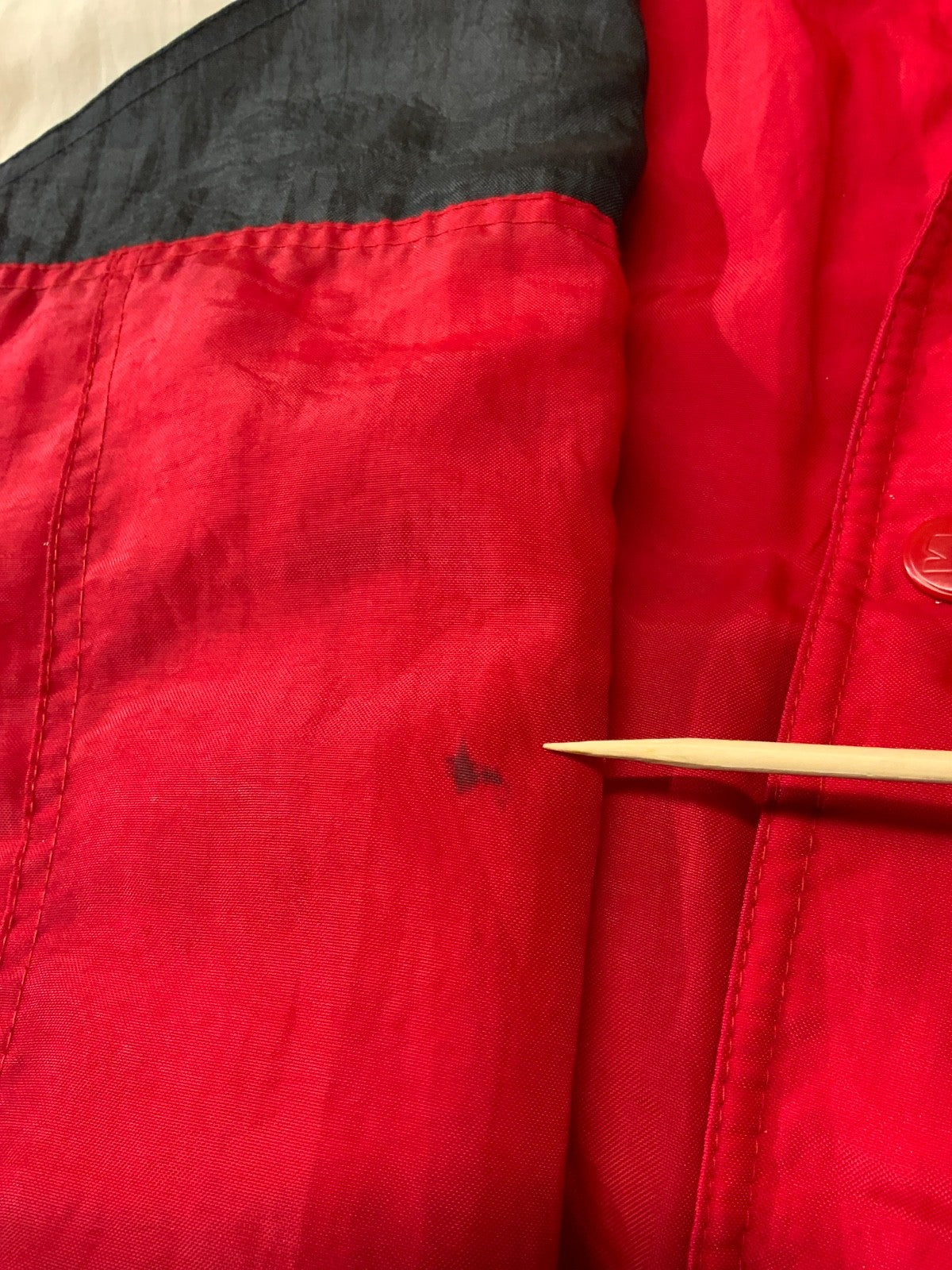 Vintage Indiana Hoosiers Starter Puffer Jacket Medium Red Ncaa Full Zip