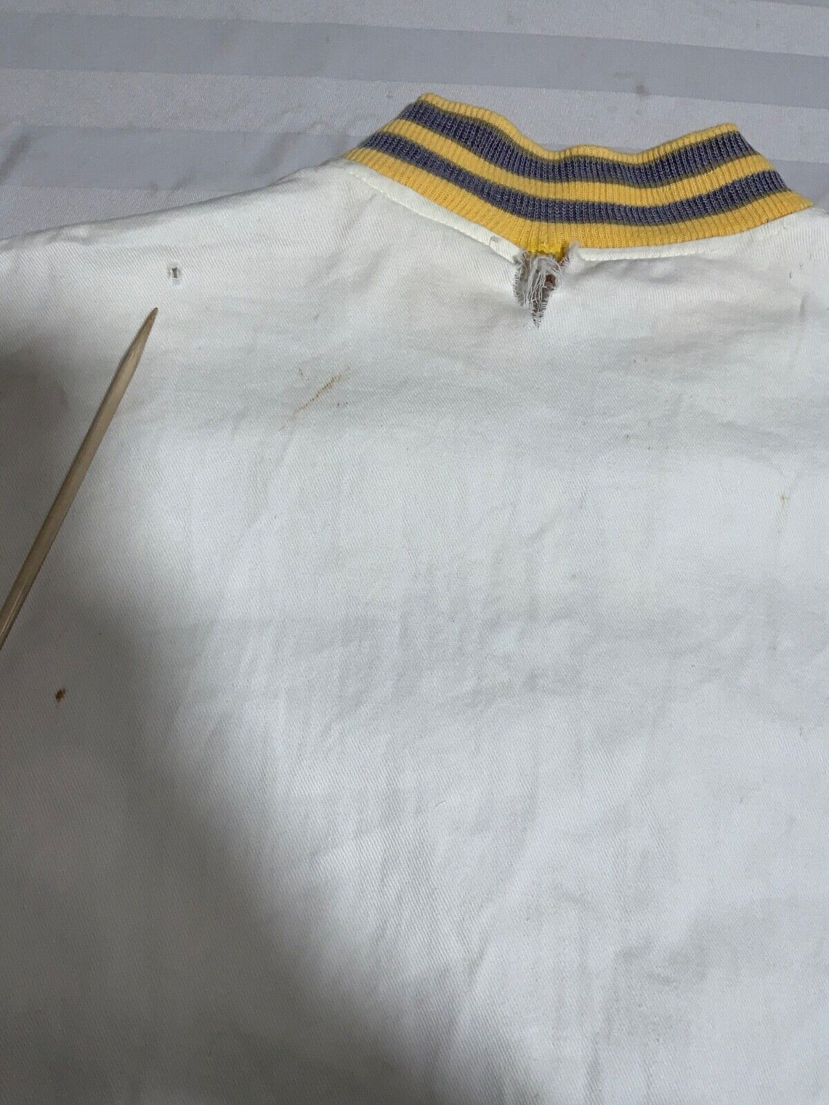 Vintage 1950s Jacket Large Full Zip Distressed Delta Pi Alpha Fraternity Bomber