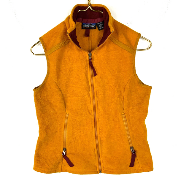 Vintage Patagonia Women's Synchilla Vest Fleece Sweater Small Full Zip Made Usa