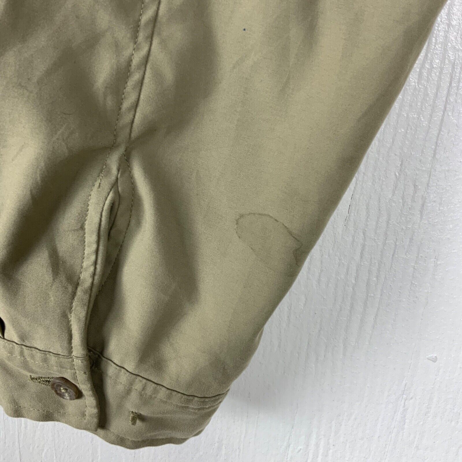 Vintage Polo Ralph Lauren Harrington Jacket XL Beige Lined 90s