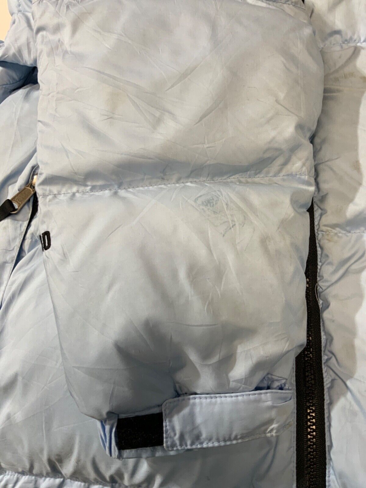 Vintage The North Face Nuptse 600 Down Women's Jacket XL Blue Full Zip