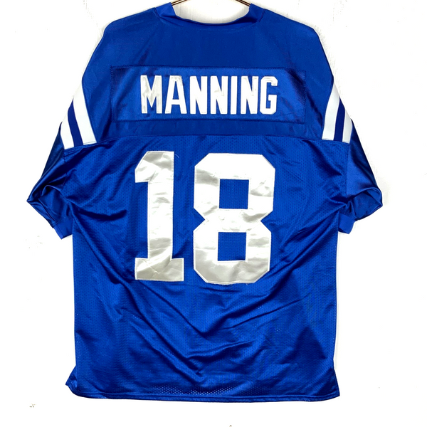 Vintage Indianapolis Colts Jersey Size 54 Reebok Peyton Manning Blue Nfl