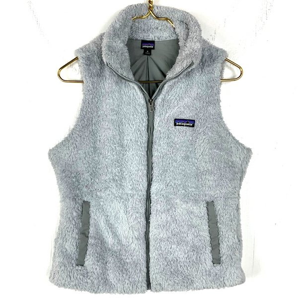 Patagonia Women's Los Gatos Vest Fleece Sweater Medium Blue Full Zip