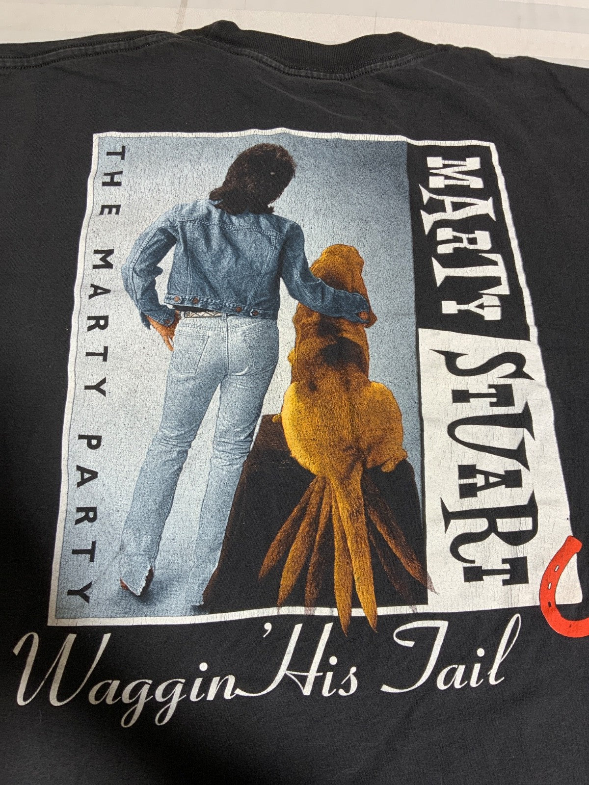 Vintage Marty Stuart T-Shirt XL Winterland I’ve Got A Two Toned Hound Dog 90s