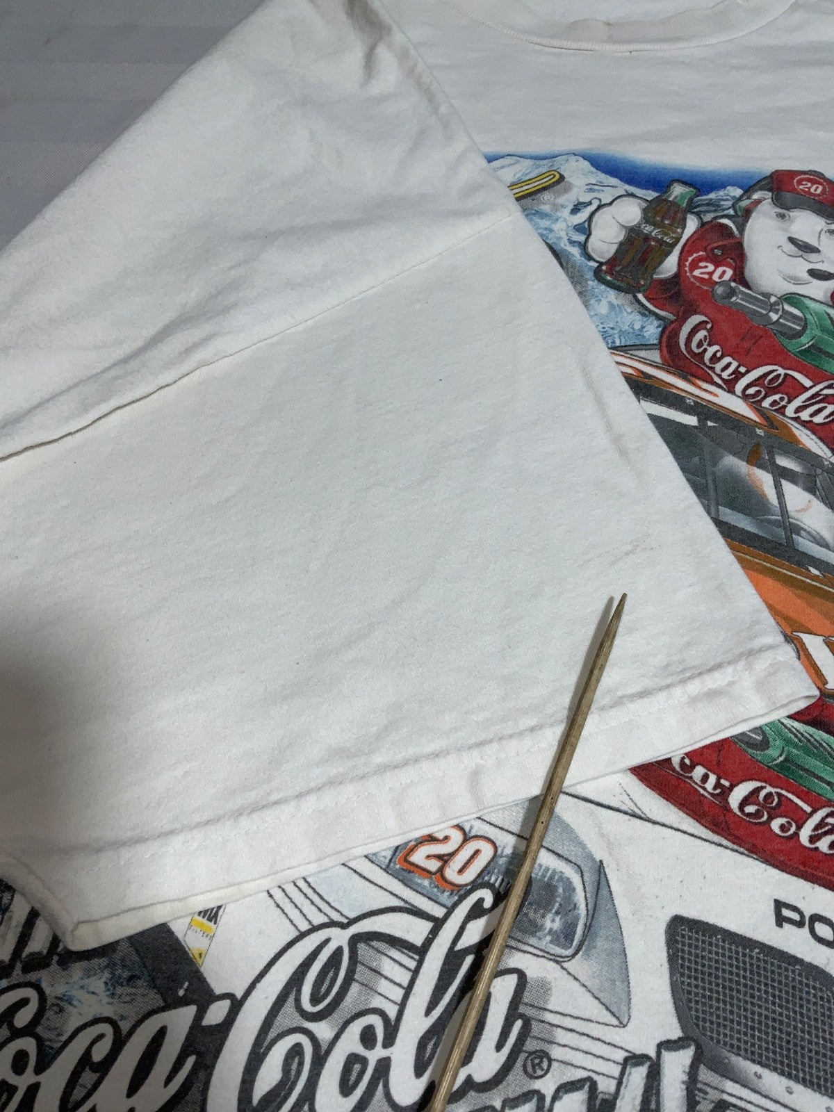 Vintage Nascar Coca Cola Crew T-shirt 2XL Home Depot Racing 2001 Tony Stewart