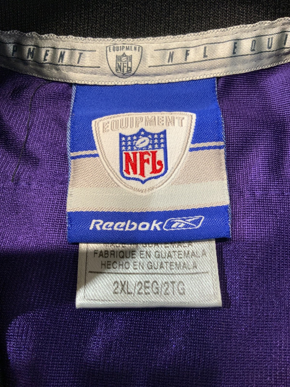 Baltimore Ravens Jersey 2XL Reebok Bart Scott Purple Nfl Football