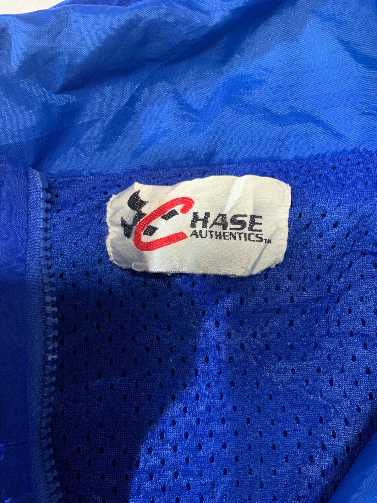 Vintage Dale Jarrett Chase Jacket Large Windbreaker Blue Nascar Full Zip