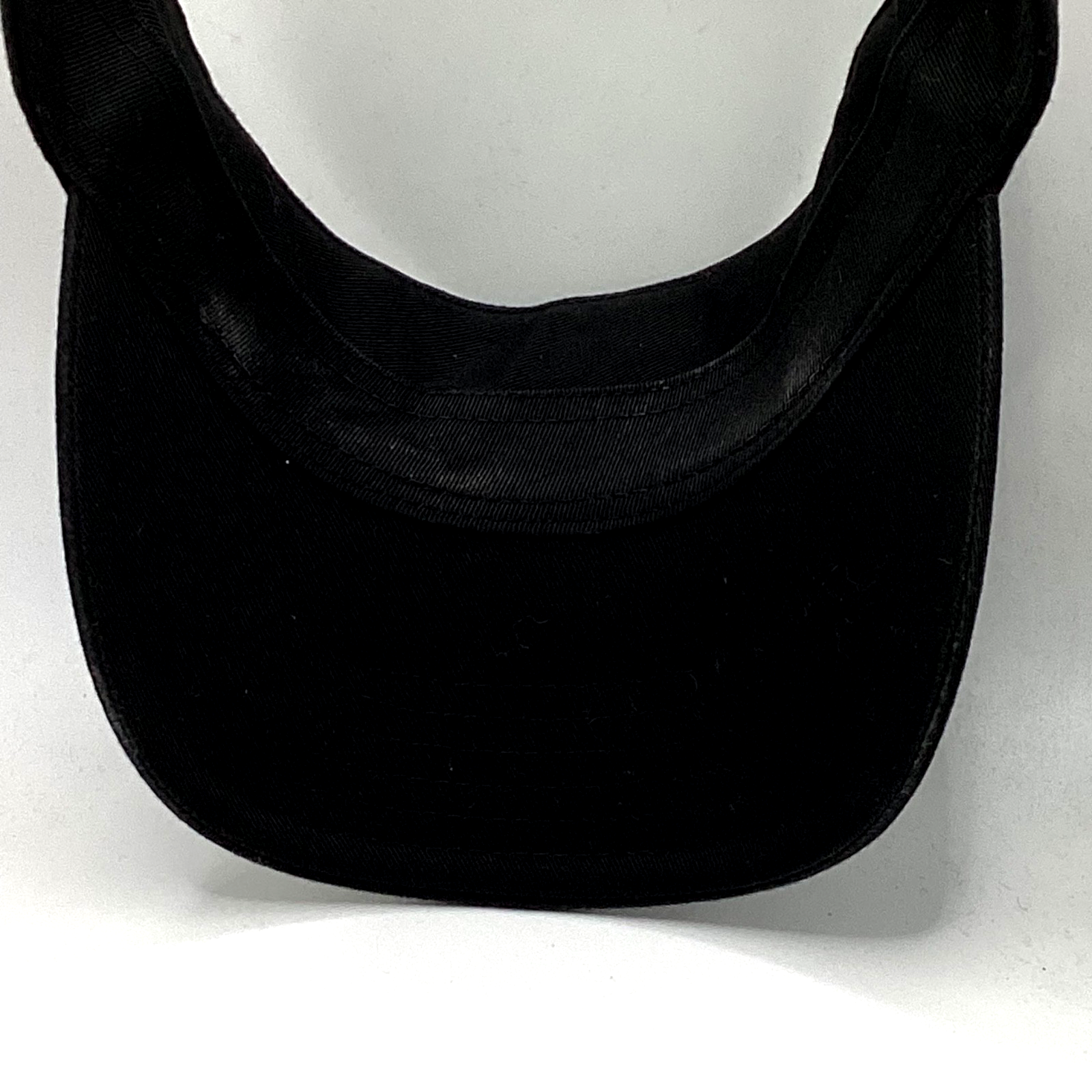 Vintage Bebe Black Visor Hat Cap Adjustable Rhinestone Y2K