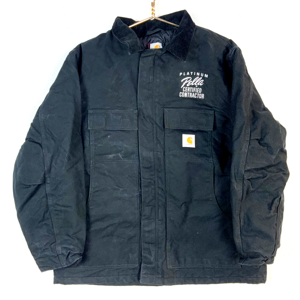 Carhartt Arctic Jacket XL Black Full Zip Quilt Lined Canvas Workwear