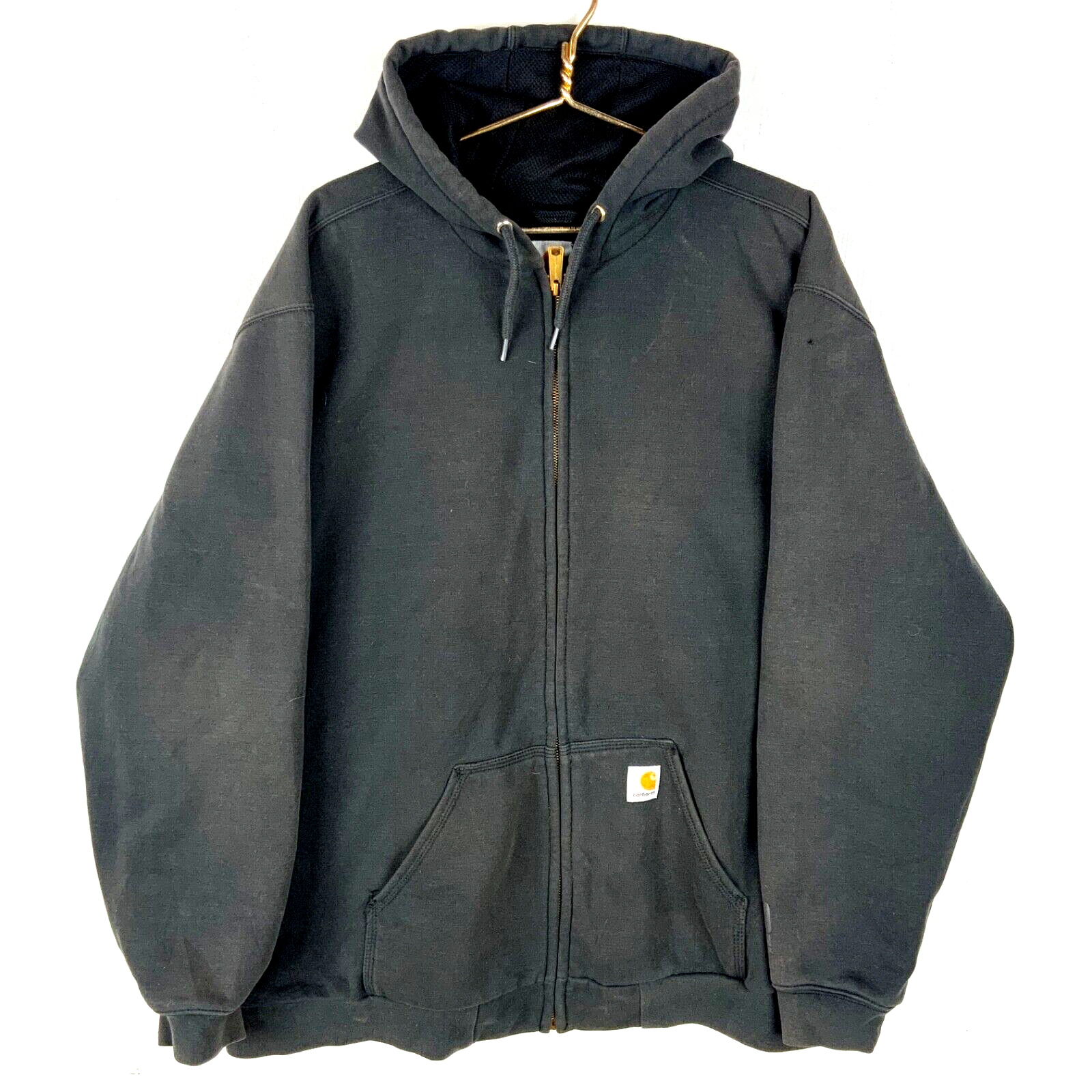 Carhartt Active Lined Sweatshirt Hoodie Jacket 2XL Tall Full Zip Rain Defender