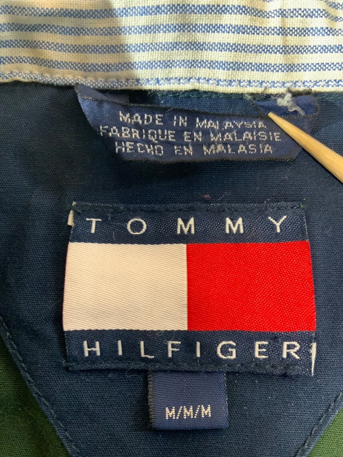 Vintage Tommy Hilfiger Harrington Jacket Medium Green Full Zip 90s