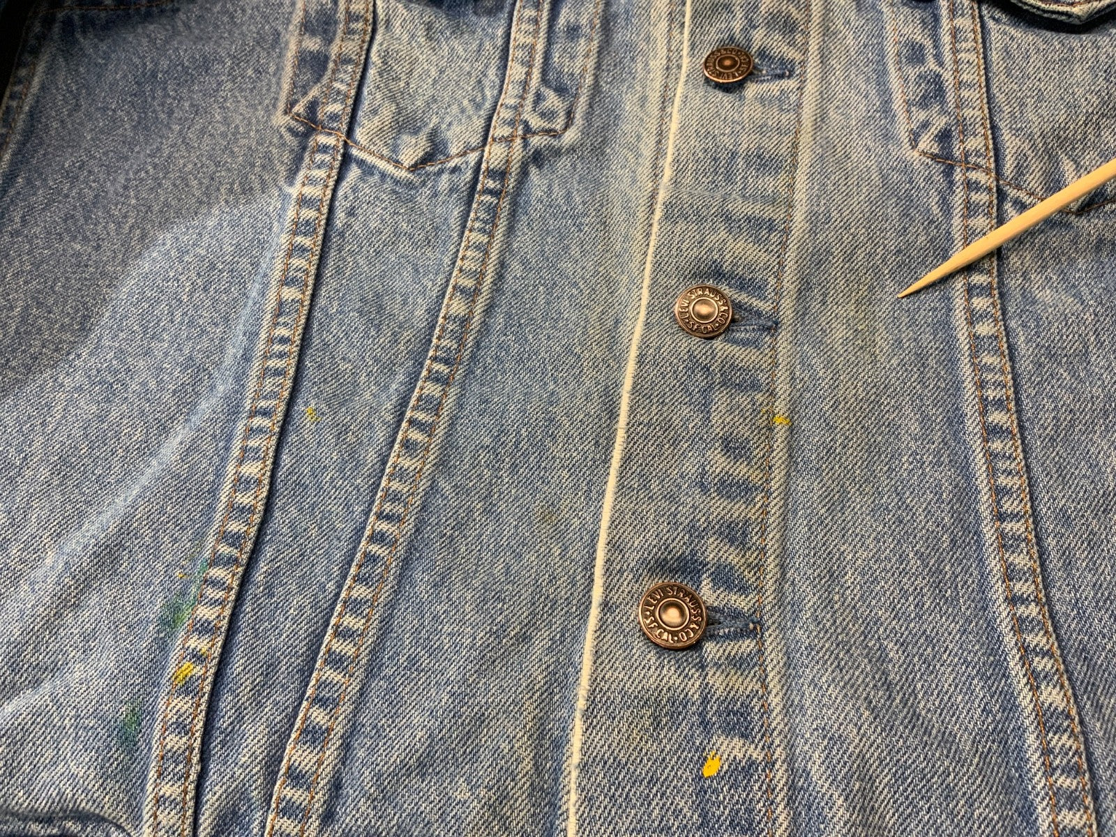 Vintage Levi’s Denim Jean Jacket Small Blue Light Wash 90s