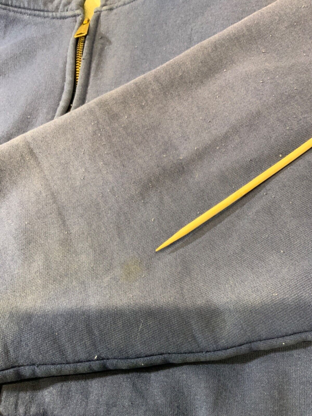 Vintage Carhartt Active Lined Sweatshirt Hoodie Jacket XL Blue Full Zip Workwear