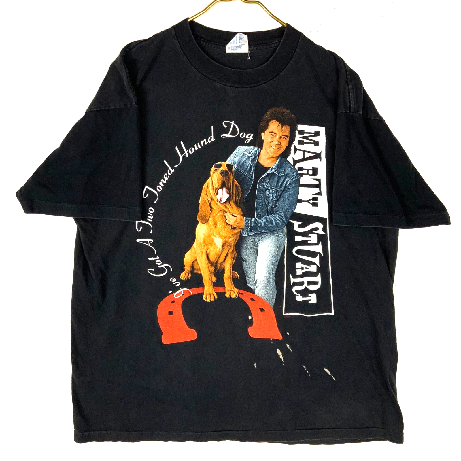 Vintage Marty Stuart T-Shirt XL Winterland I’ve Got A Two Toned Hound Dog 90s