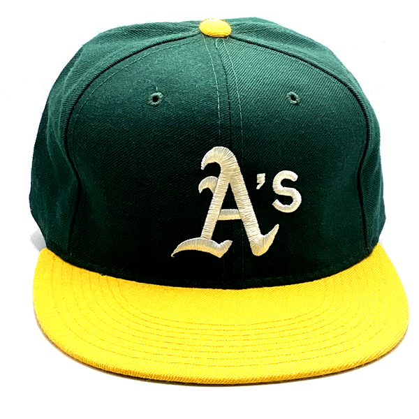 Vintage Oakland Athletics New Era Fitted Hat Size 7 1/2 Cap Mlb Made In Usa