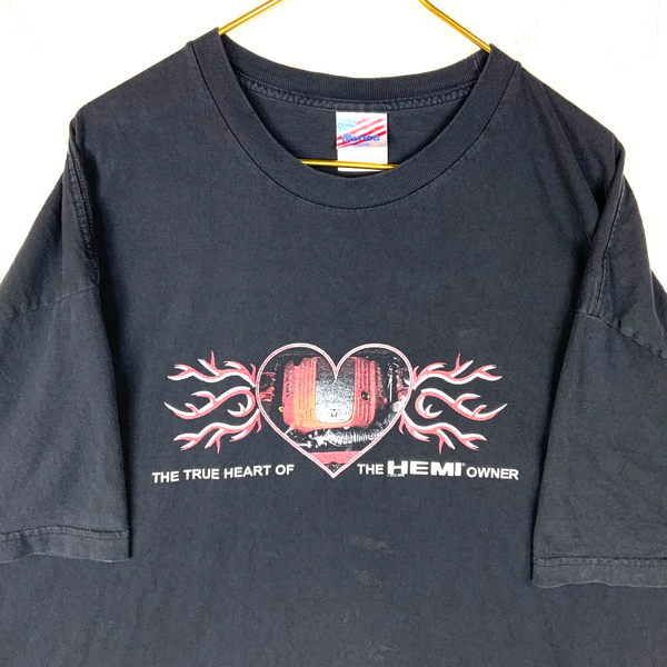 Vintage Chrysler Engine T-Shirt 3XL Black 2005 The True Heart Of The Hemi Owner