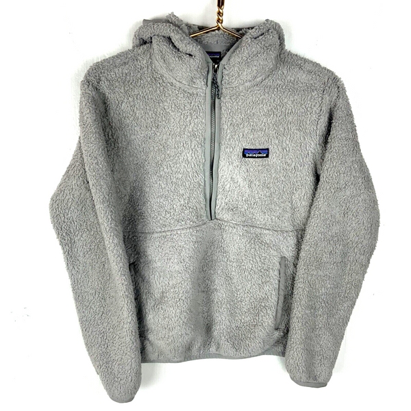 Patagonia Los Gatos Fleece Sweater Jacket Women’s Small Gray 1/4 Zip