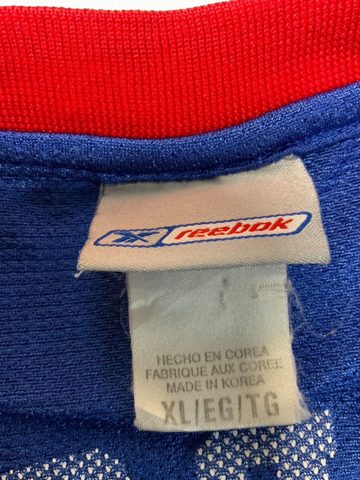 Vintage Philadelphia 76ers Jersey XL Reebok Allen Iverson Blue Nba