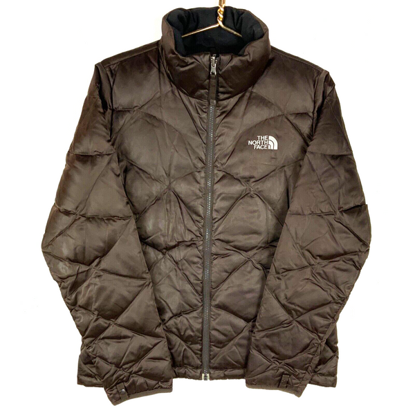 The North Face Women's Alis 550 Down Light Puffer Jacket Medium Brown Full Zip