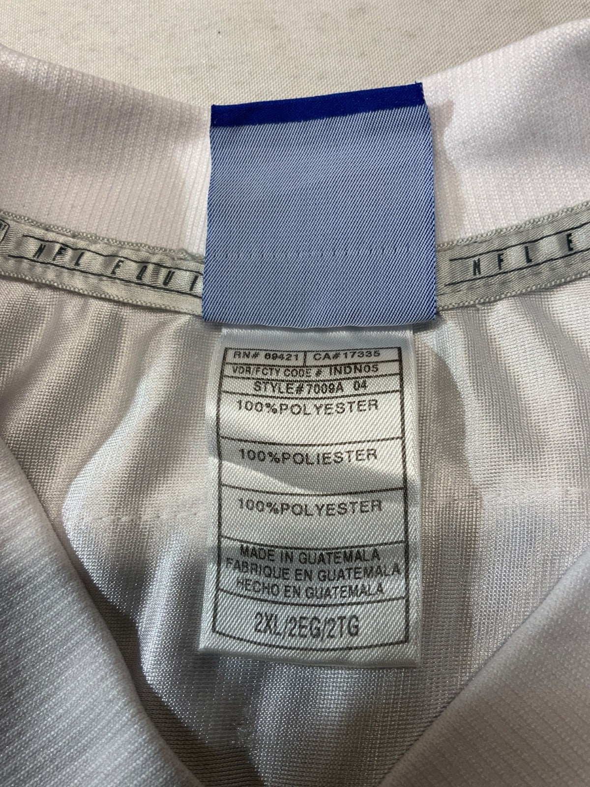 Dallas Cowboys Jersey 2XL Reebok Julius Jones White Nfl