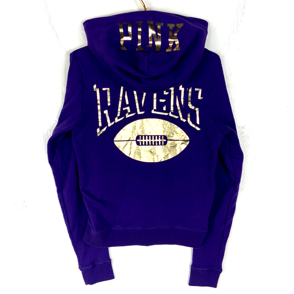Baltimore Ravens Victoria's Secret Pink Women's Sweatshirt Medium Purple Nfl