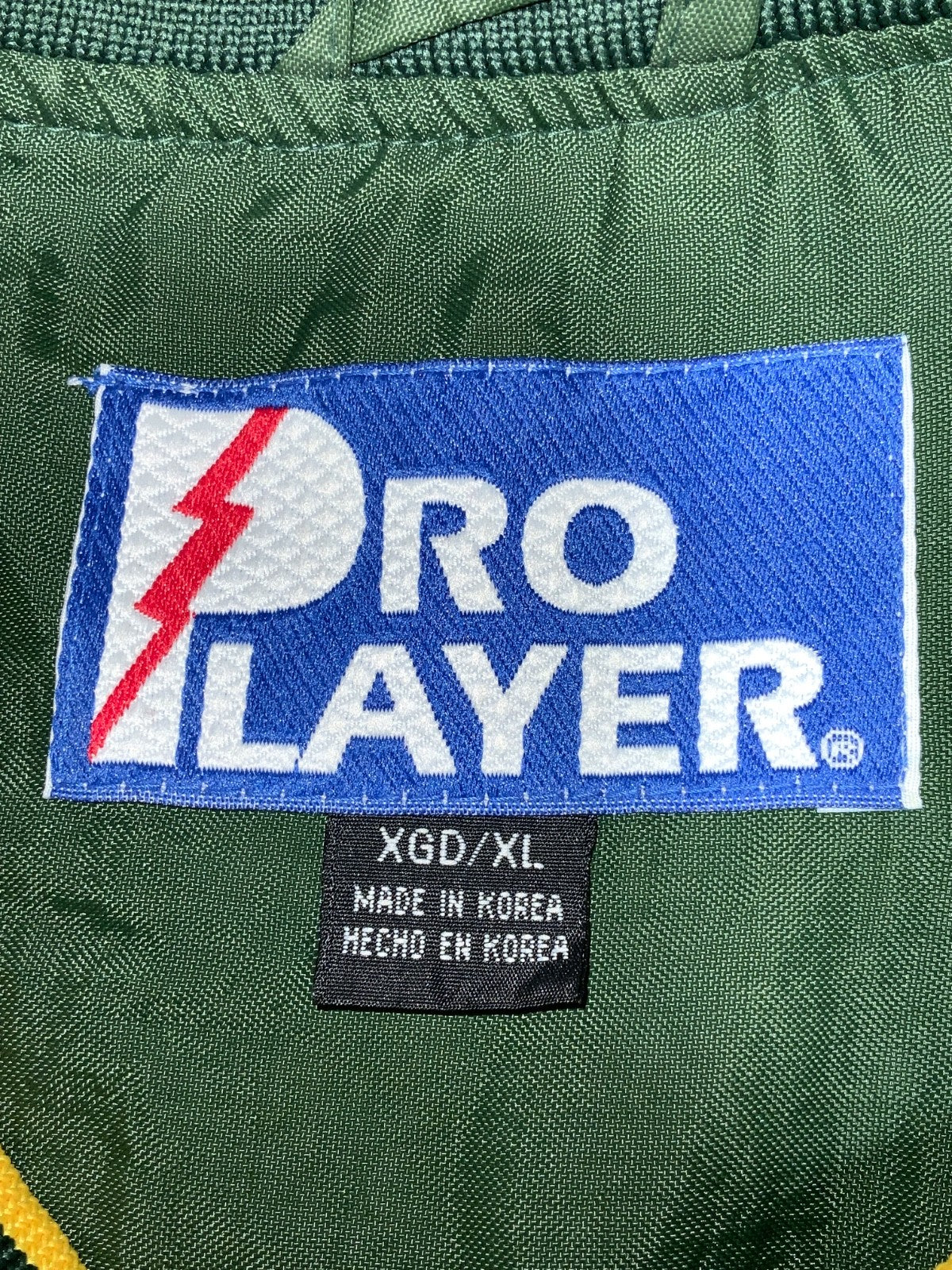 Vintage Green Bay Packers Pro Player Windbreaker Jacket XL Lined Nfl Experience