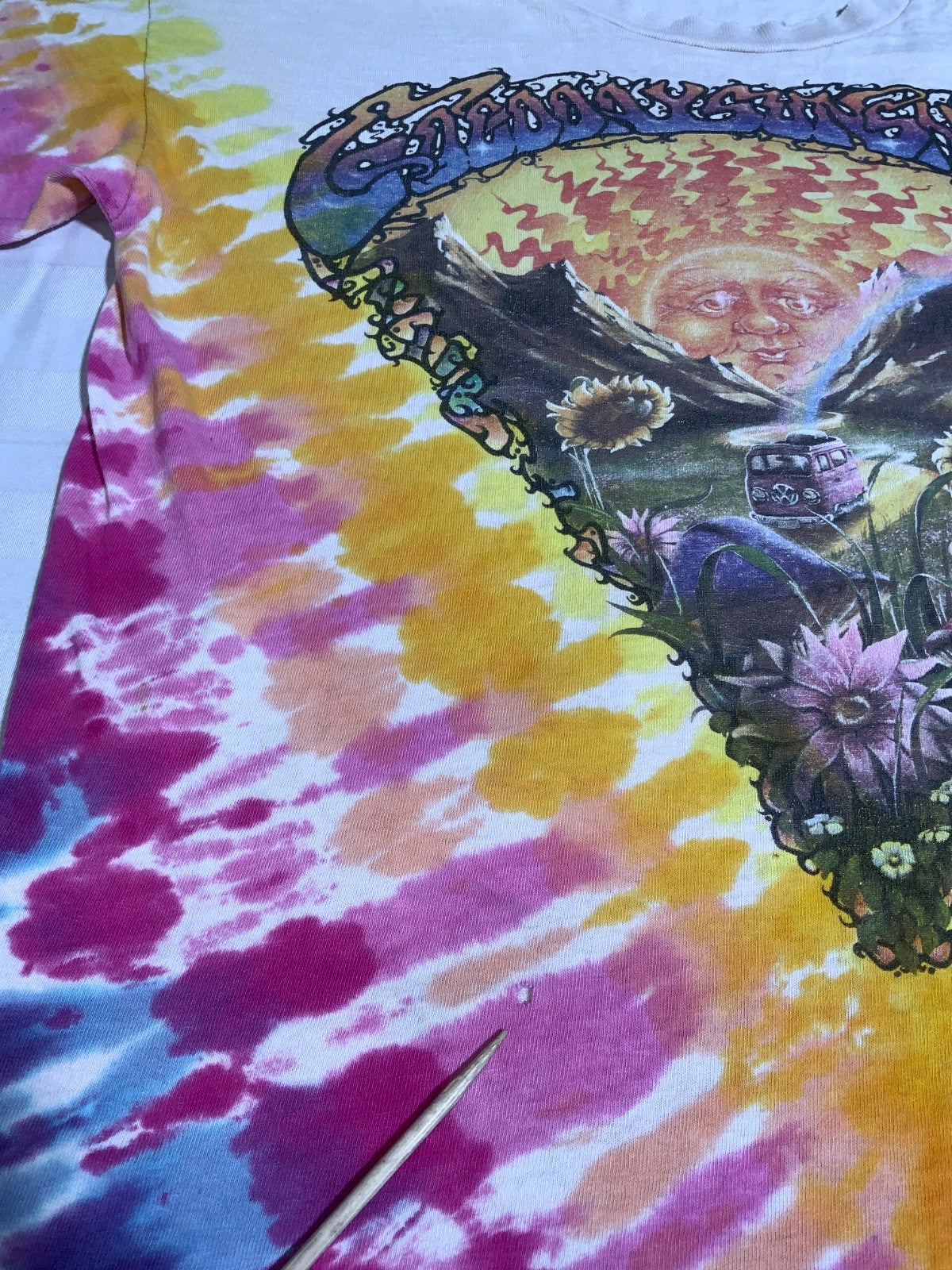 Vintage The Grateful Dead T-Shirt Large Tie-Dye Good Day Sunshine 90s