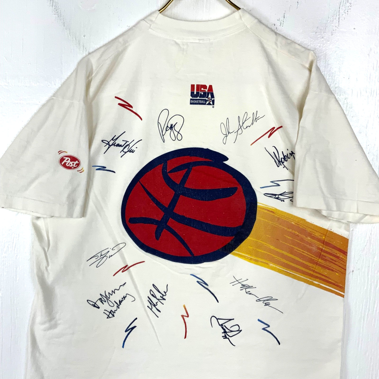 Vintage Usa Basketball Dream Team T-Shirt XL White Single Stitch Olympics 1990s